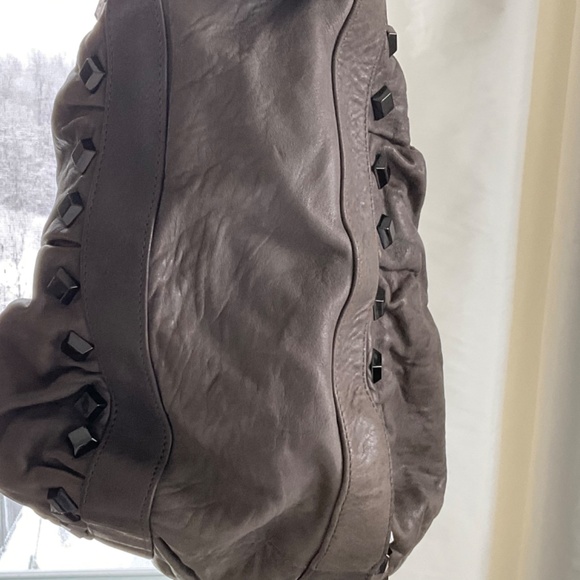 Treesje Grey Hobo Bag with Studs - Picture 3 of 10